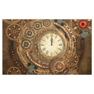 Steampunk, wunderbares Uhrwerk Stoff