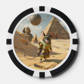 Steampunk-Wüstenforscher-Maus Pokerchips (Vorderseite)