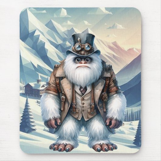 Steampunk Yeti Mousepad (Vorne)