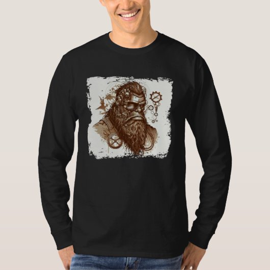 Steampunk Yeti T-Shirt (Vorderseite)