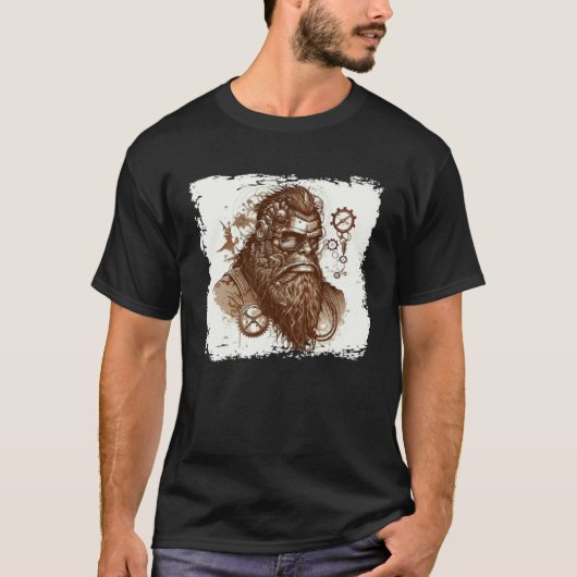Steampunk Yeti T-Shirt (Vorderseite)