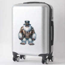 Steampunk Yeti Transparent Sticker