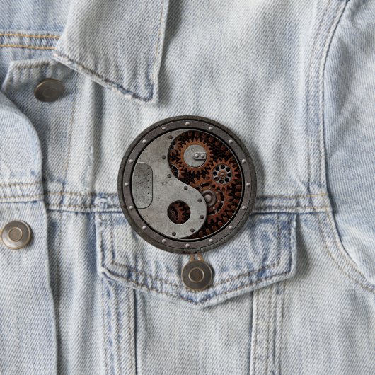 Steampunk Yin Yang Button (Beispiel)