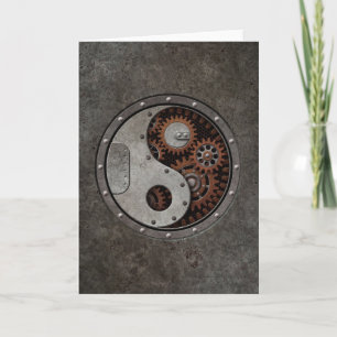 Steampunk Yin Yang Karte
