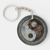 Steampunk Yin Yang Schlüsselanhänger (Vorderseite)