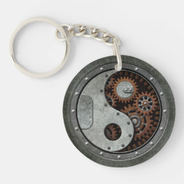 Steampunk Yin Yang Schlüsselanhänger