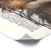Steampunk Yorkie auf der Wörterbuchseite Poster (Ecke)