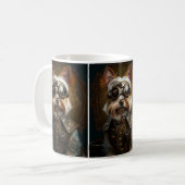 Steampunk Yorkie Coffee Tasse (Vorderseite Links)