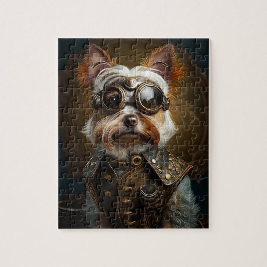 Steampunk Yorkie Puzzle (Vertikal)