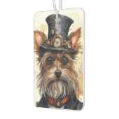 Steampunk-Yorkshire-Terrier-Hund Autolufterfrischer (Links)