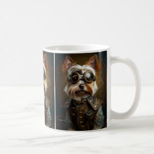 Steampunk-Yorkshire-Terrier-Kaffeetasse Kaffeetasse