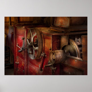 Steampunk - Zahnrad - Früher funktionierte es Poster