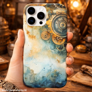 Steampunk-Zahnräder Aquarell – Vintage Industrie  Case-Mate iPhone Hülle