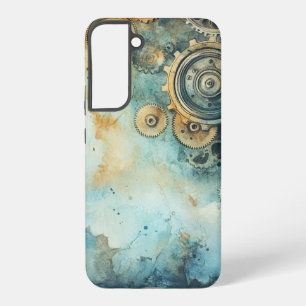 Steampunk-Zahnräder Aquarell – Vintage Industrie Samsung Galaxy Hülle