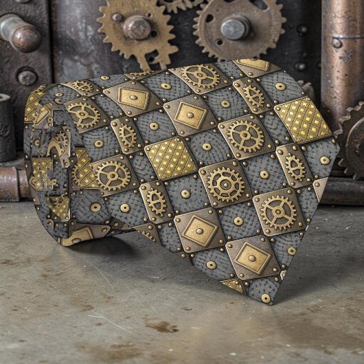 Steampunk Zahnräder Maßgeschneiderte Krawatte