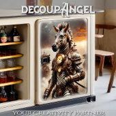 Steampunk Zebra - Decoupage - Seidenpapier