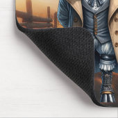 Steampunk-Zebu-Mauspad Mousepad (Ecke)