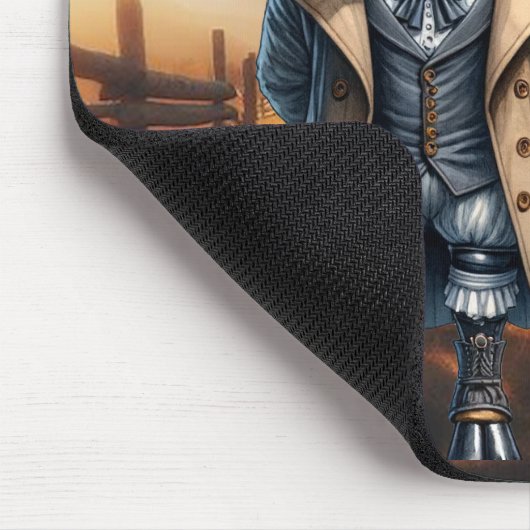 Steampunk Zebu Mousepad (Ecke)