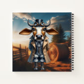 Steampunk Zebu Notizblock (Rückseite)