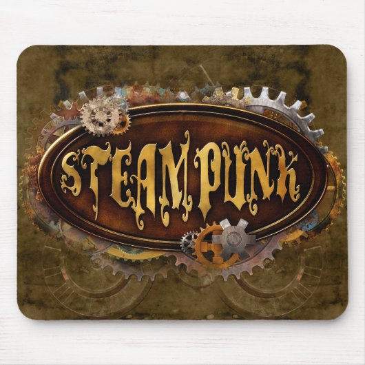 Steampunk Zeichen Mousepad (Vorne)