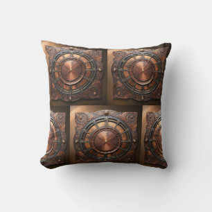 Steampunk-Zeitleiste Kissen