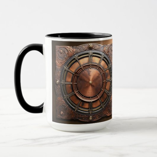 Steampunk-Zeitleiste Tasse (Links)