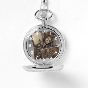 Steampunk-Zeitmaschine - Antike Schatztruhe  Armbanduhr