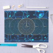 Steampunk-Zeitmaschine Uhren Zahnräder Seidenpapier (Handwerk)