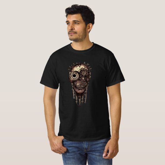 Steampunk Zombie T-Shirt (Vorne ganz)