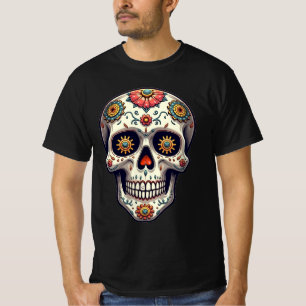 Steampunk Zucker Schädel T-Shirt