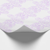 Steampunk Zuckerc$schädel-violette Kontur Geschenkpapier (Ecke)