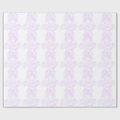 Steampunk Zuckerc$schädel-violette Kontur Geschenkpapier (Flach)