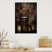 Steampunk - Zurück im Motor Poster (Küche)