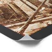 Steampunkapparate über der Brooklyn Bridge Poster (Ecke)