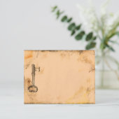 Steampunkarte Postkarte (Stehend Vorderseite)