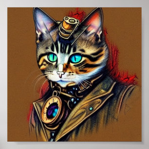 Steampunkatze Poster