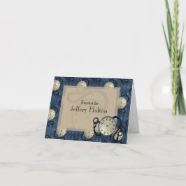 Steampunkblau-gotische Uhren & Schädel danke c