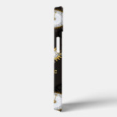 Steampunkdrachenfliegen auf braunem, gestreiften H Case-Mate iPhone Hülle (Rückseite / Rechts)