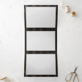 Steampunkdrachenfliegen auf braunem, gestreiften H Dreifach Gefaltete Ankündigung (Innenseite)