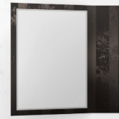 Steampunkdrachenfliegen auf braunem, gestreiften H Dreifach Gefaltete Ankündigung (Innen Erste Seite)