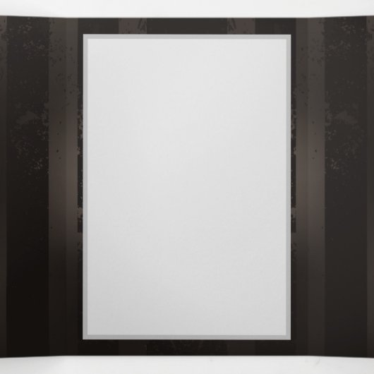 Steampunkdrachenfliegen auf braunem, gestreiften H Dreifach Gefaltete Ankündigung (Innenseite Mitte)