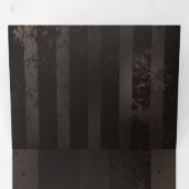 Steampunkdrachenfliegen auf braunem, gestreiften H Dreifach Gefaltete Einladung (Innen Erste Seite)