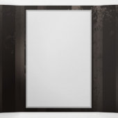 Steampunkdrachenfliegen auf braunem, gestreiften H Dreifach-gefaltete Programmkarte (Innenseite Mitte)