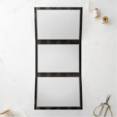 Steampunkdrachenfliegen auf braunem, gestreiften H Dreifach Gefaltete Urlaubskarte (Innenseite)