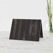 Steampunkdrachenfliegen auf braunem, gestreiften H Einladung (Rückseite)