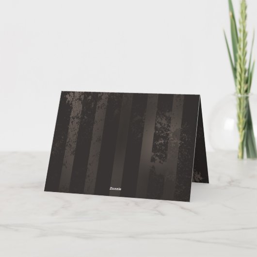 Steampunkdrachenfliegen auf braunem, gestreiften H Einladung (Rückseite)