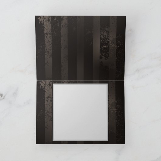 Steampunkdrachenfliegen auf braunem, gestreiften H Einladung (Innenseite)