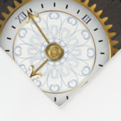 Steampunkdrachenfliegen auf braunem, gestreiften H Fleecedecke (Ecke)