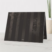 Steampunkdrachenfliegen auf braunem, gestreiften H Karte (Rückseite)