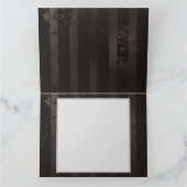 Steampunkdrachenfliegen auf braunem, gestreiften H Karte (Innenseite)